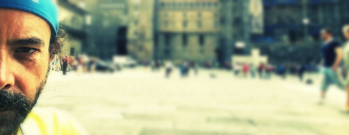 markwestwriter.com-Camino-de-Santiago-In front of cathedral Santiago de Composella